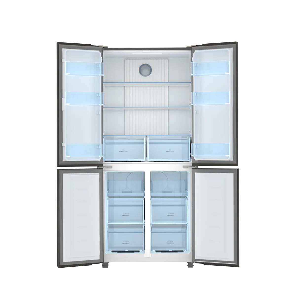 Haier HRF-578TBG T-Door Inverter Refrigerator interior view