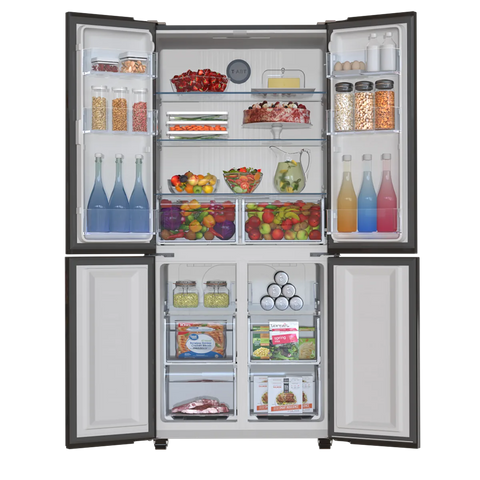 Haier HRF-578TBG T-Door Inverter Refrigerator side view