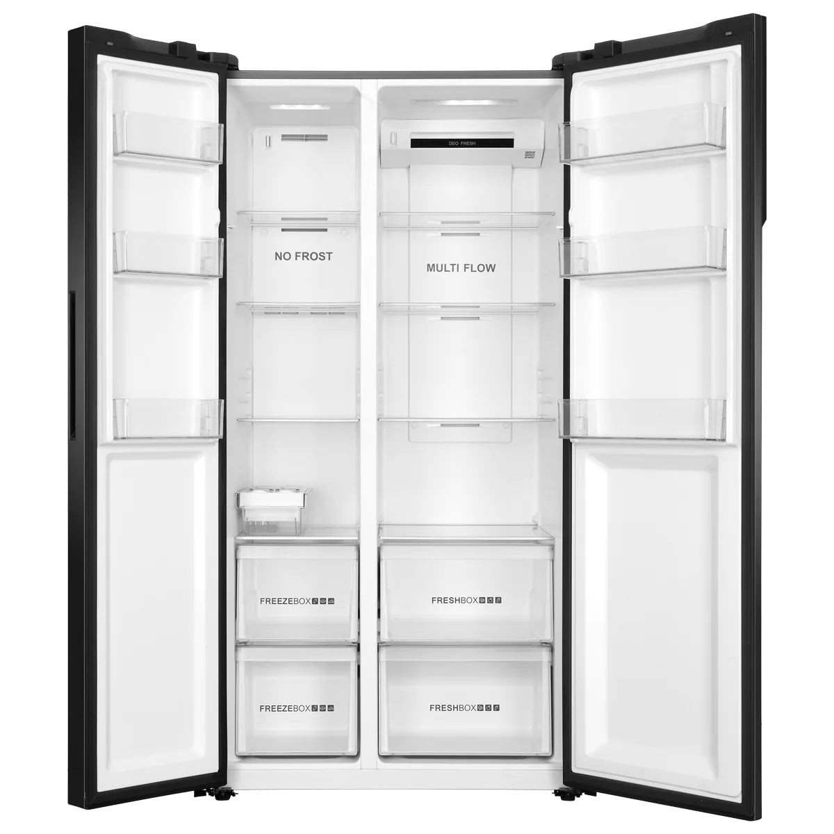 Haier HRF-622IBS Side-by-Side Inverter Refrigerator open view