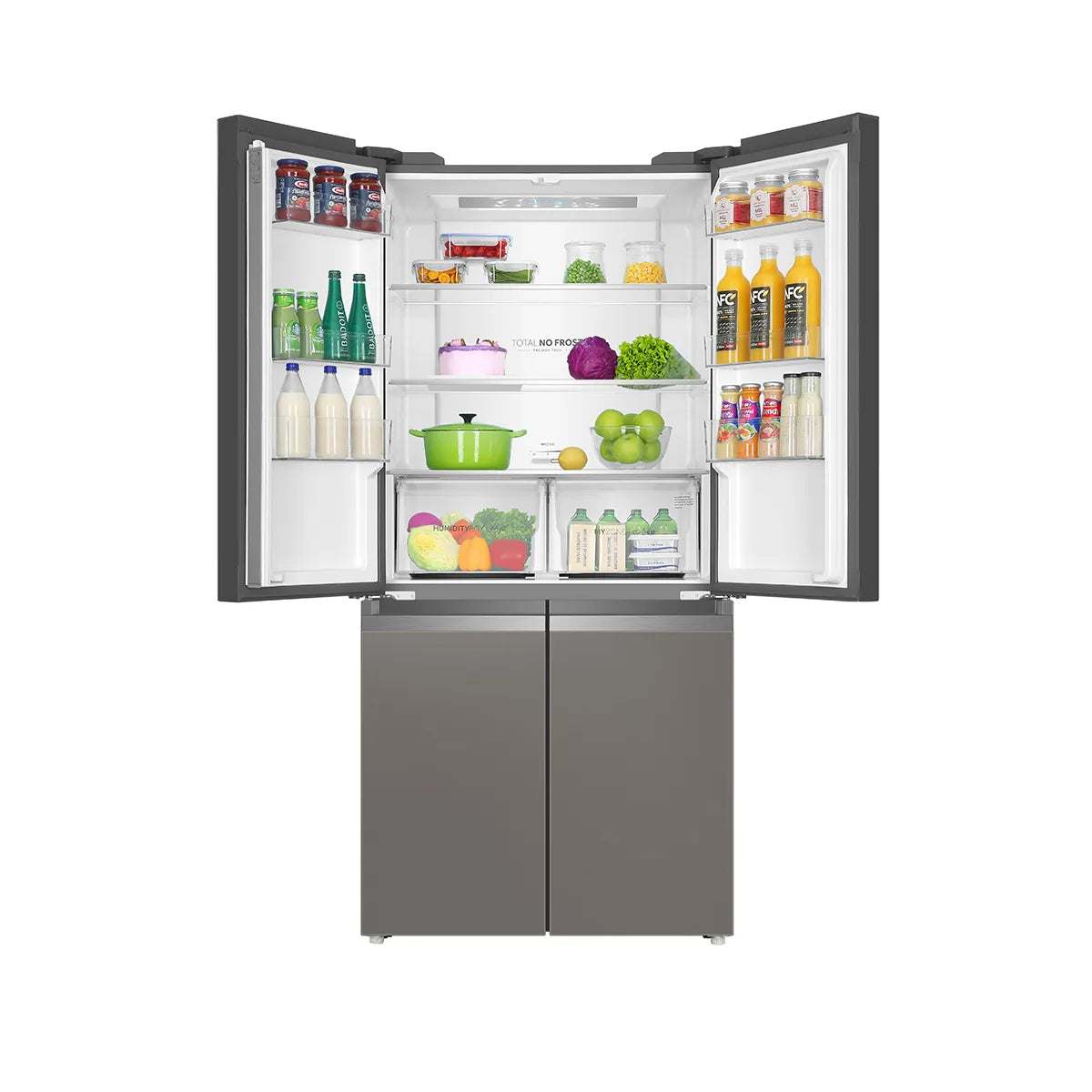 Haier HRF-678TGG T-Door Inverter Refrigerator side view