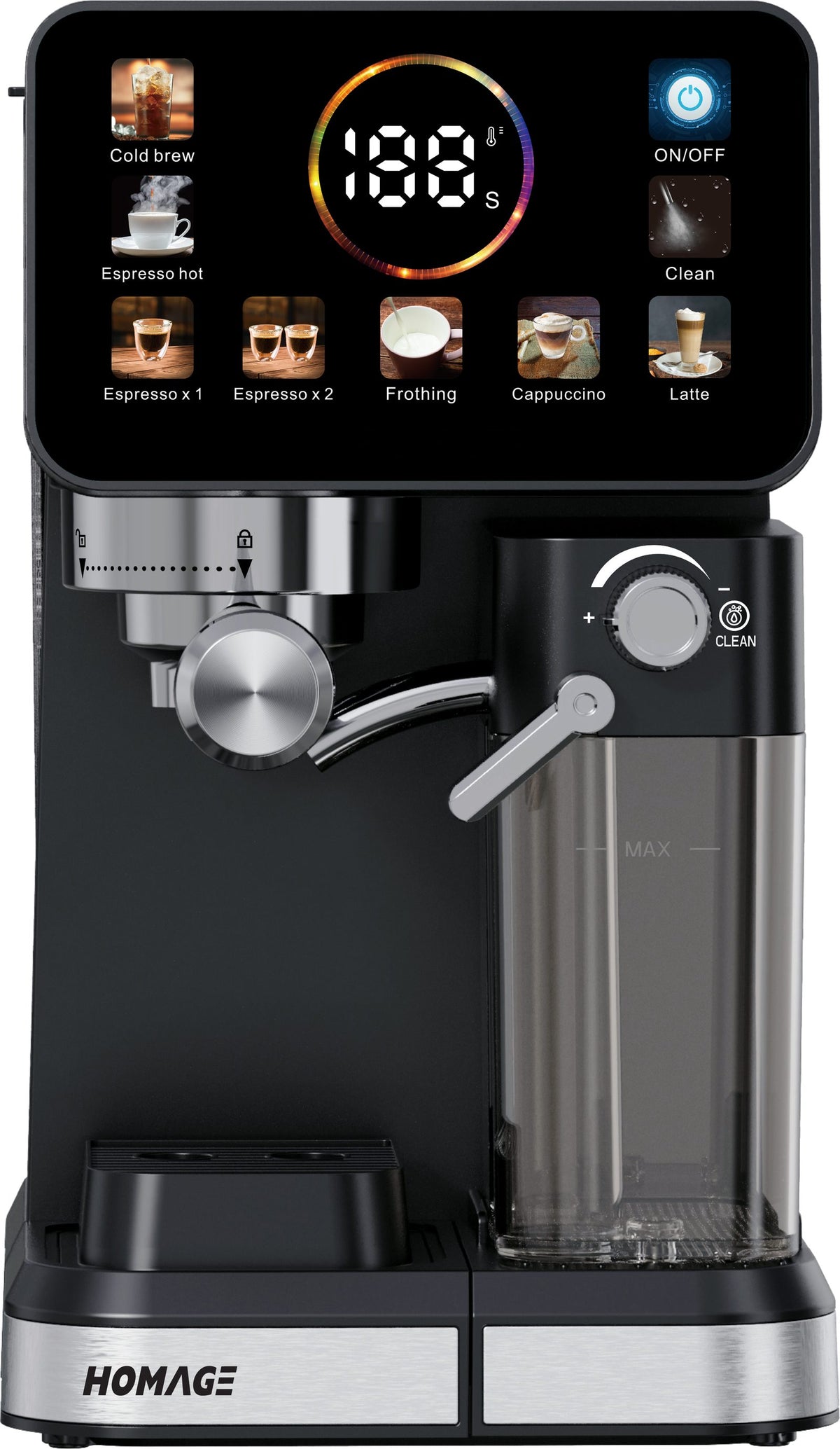 Homage HCM-15515 Coffee Maker — front view | Homage HCM-15515 Coffee Maker / Espresso 1.5L | ShandaarBuy
