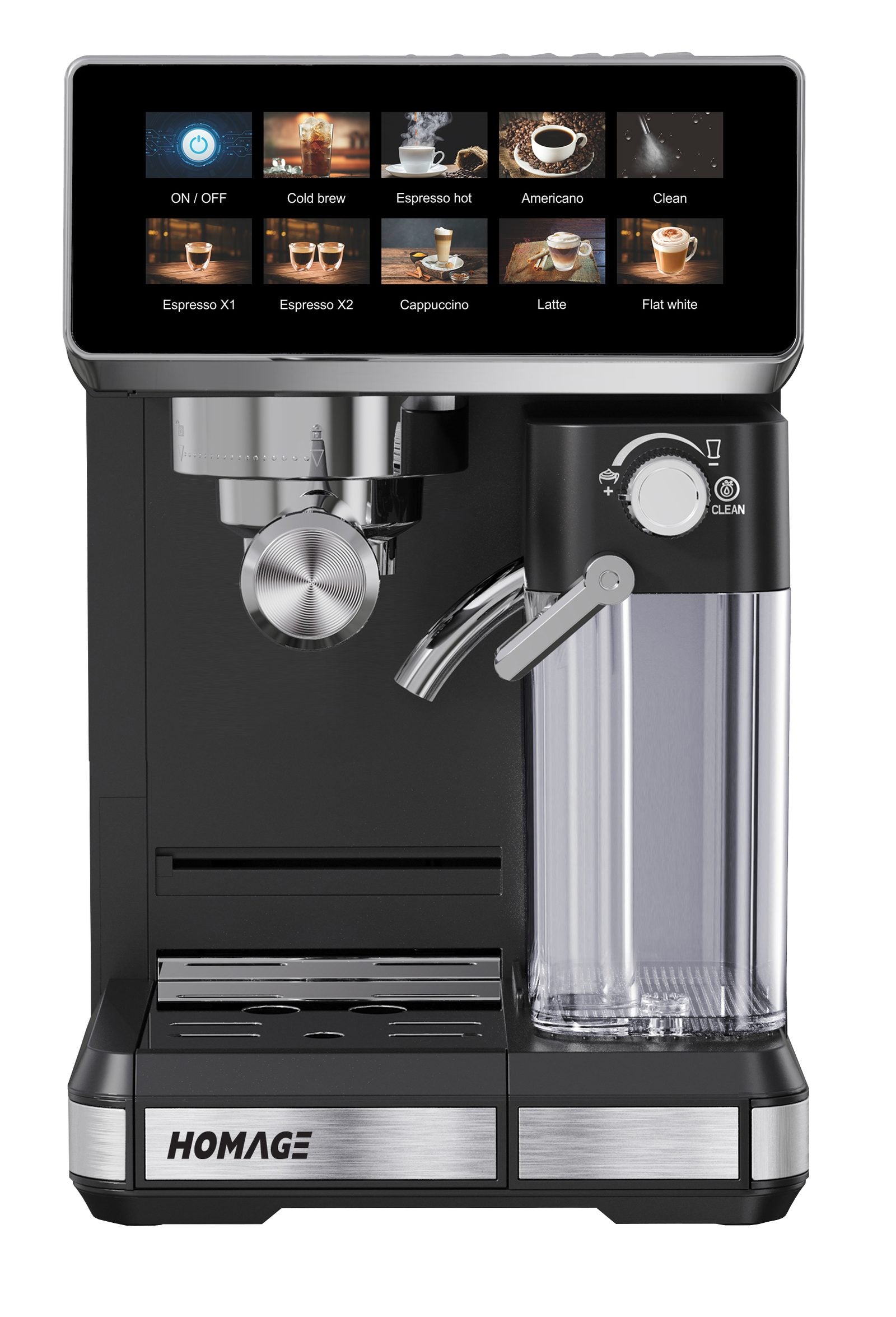 Homage HCM-18517 Coffee Maker — front view | Homage HCM-18517 Coffee Maker / Espresso 1.8L | ShandaarBuy