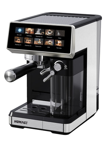 Homage HCM-18517 Coffee Maker — side view | Homage HCM-18517 Coffee Maker / Espresso 1.8L | ShandaarBuy
