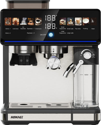 Homage HCM-26A28 Coffee Maker — front view | Homage HCM-26A28 Bean-to-Cup Coffee Maker 2.6L | ShandaarBuy