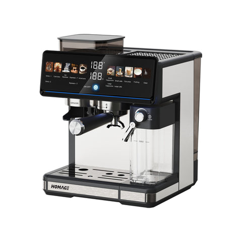 Homage HCM-26A28 Coffee Maker — side view | Homage HCM-26A28 Bean-to-Cup Coffee Maker 2.6L | ShandaarBuy
