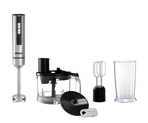 Homage HHB-604A0 Hand Blender — front view | Homage HHB-604A0 Hand Blender (4 in 1) | ShandaarBuy