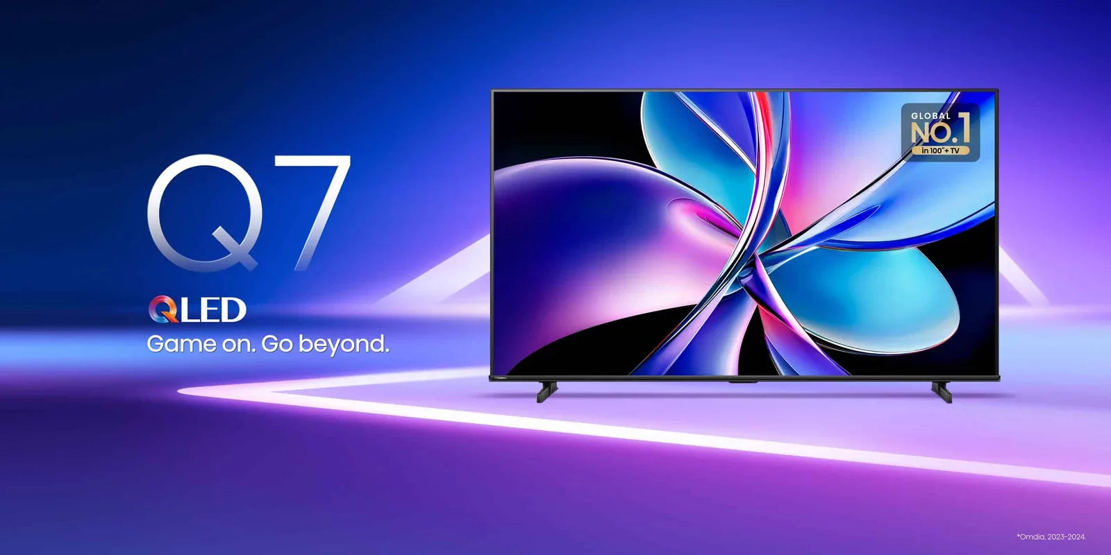 Hisense 100" 100Q7N QLED 4K VIDAA 144Hz TV side view
