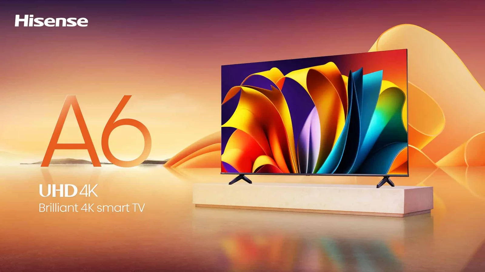 Hisense 55" 55A6Q 4K VIDAA LED TV front view
