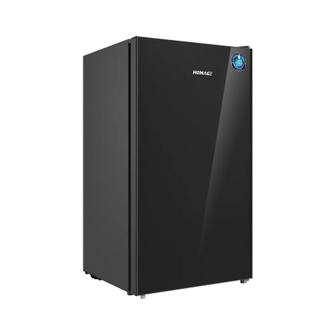 Homage HRF-1051F Single Door Room Refrigerator – Black front view