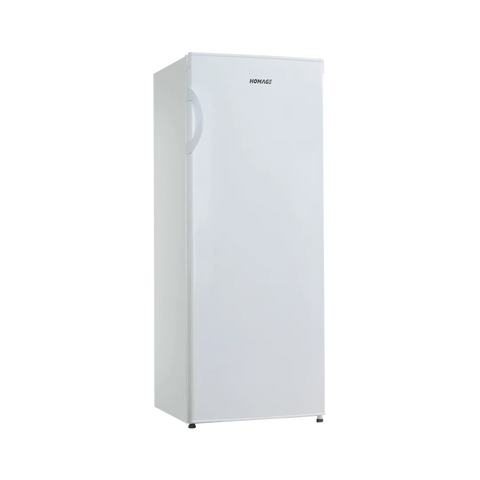 Homage HVF-2601V Vertical Freezer – White front view