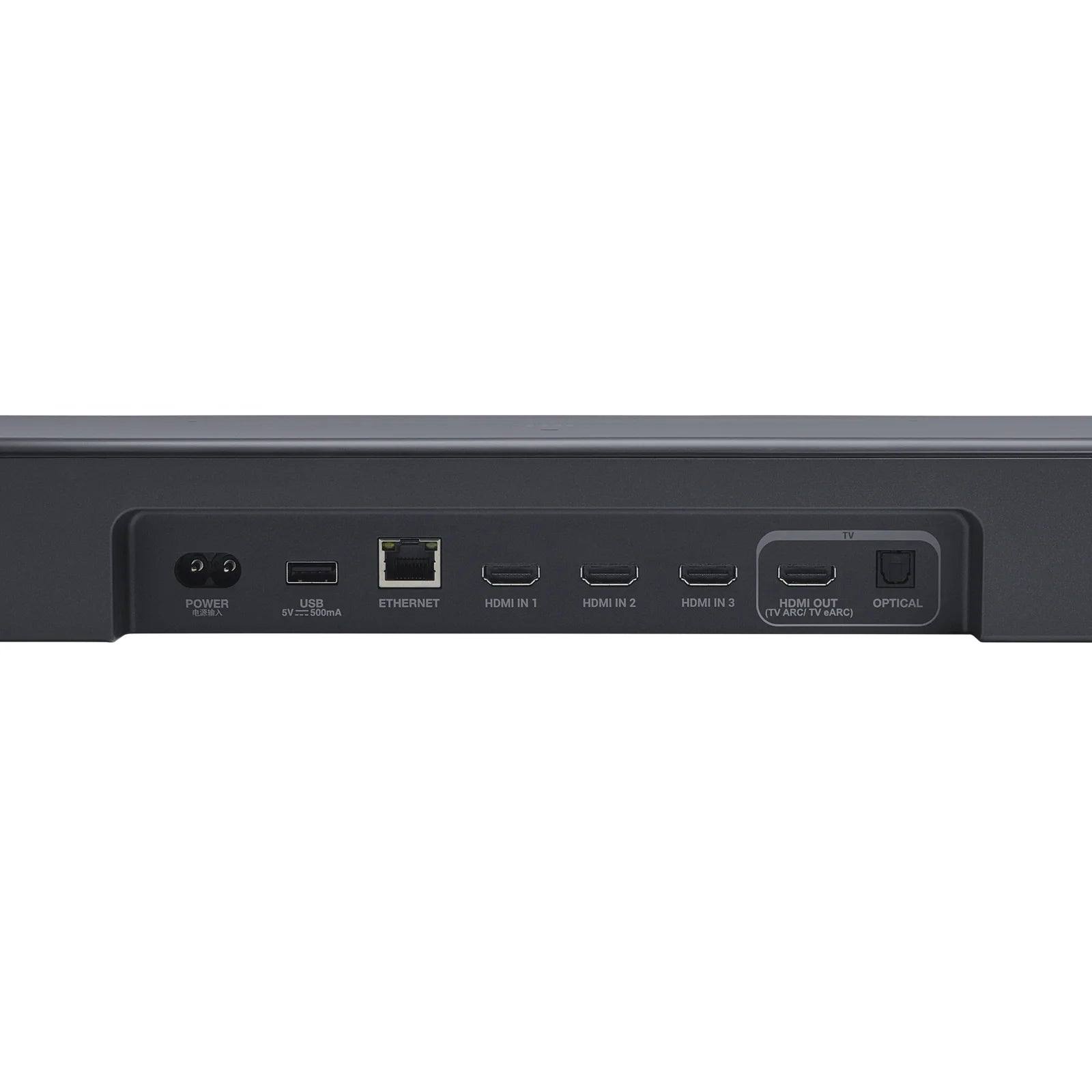 JBL Bar 1000MK2 7.1.4ch Dolby Atmos soundbar, connections
