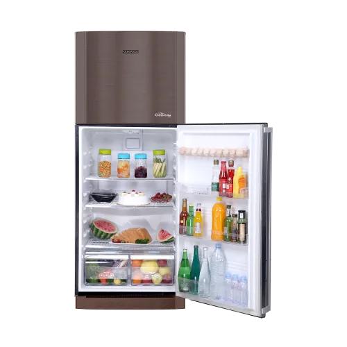Kenwood KRF-23357 New Classic Plus VCM 11 Cu Ft Refrigerator – Golden angle view
