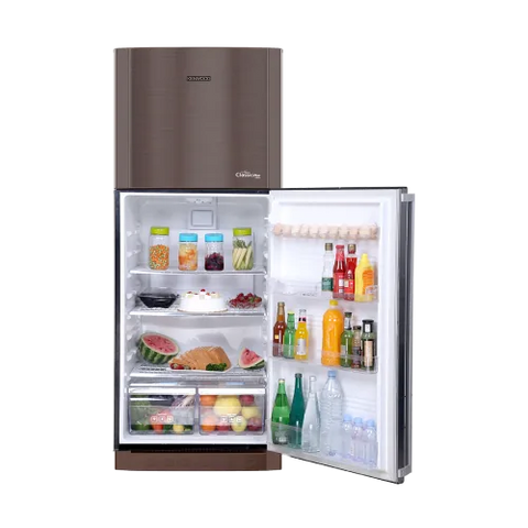 Kenwood KRF-23357 New Classic Plus VCM 11 Cu Ft Refrigerator – Golden angle view