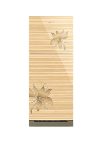 Kenwood KRF-24457 New Persona Plus Glass Door 13 Cu Ft Refrigerator – Golden Glass front view