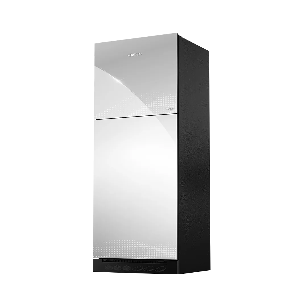 Kenwood KRF-26657 Inverter Glass Door 18 Cu Ft Refrigerator – Mirror side view