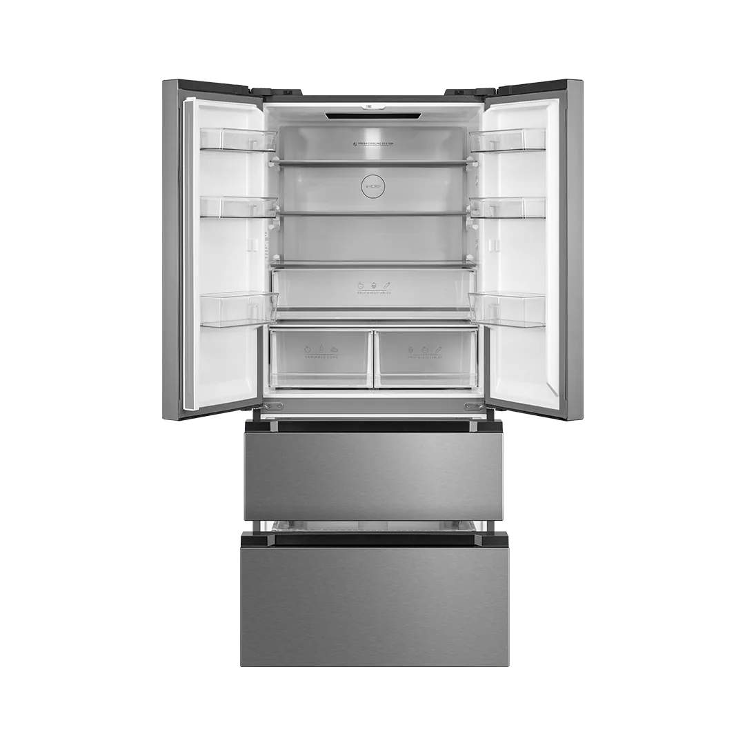 Kenwood KRFI-5504 Inverter No Frost Multi-Door Refrigerator – Silver angle view