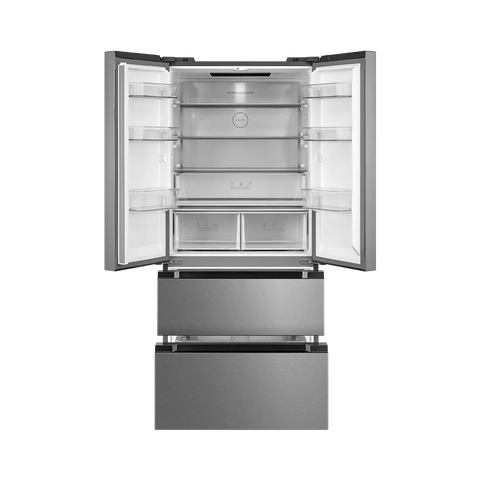 Kenwood KRFI-5504 Inverter No Frost Multi-Door Refrigerator – Silver angle view