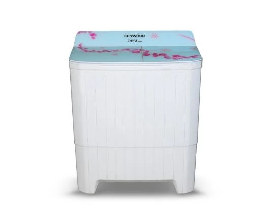Kenwood KWM-21159 SAG 11kg Opal Series Twin Tub Washing Machine in Rose Pink - front view