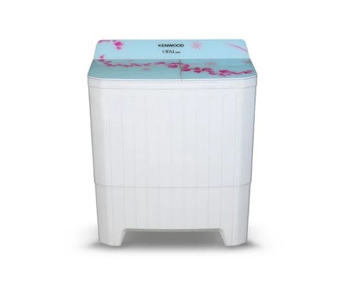 Kenwood KWM-21159 SAG 11kg Opal Series Twin Tub Washing Machine in Rose Pink - front view