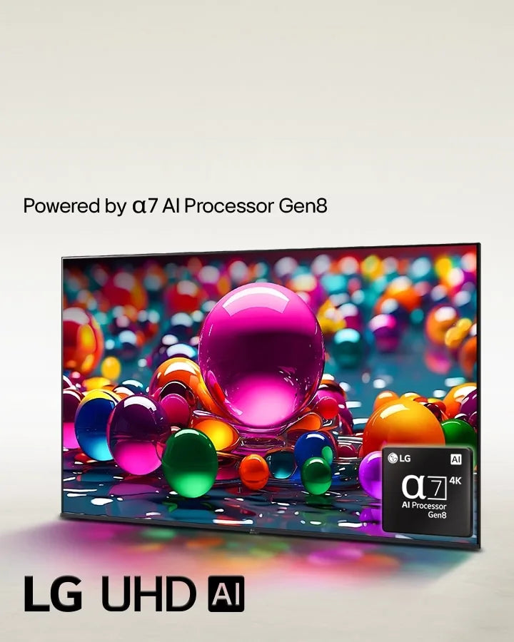 LG 50" 50UA8450PSA UHD AI 4K Smart LED TV front view