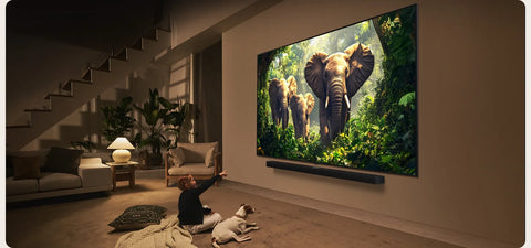 LG 65" 65QNED90ASA QNED MiniLED AI 4K Smart TV side view