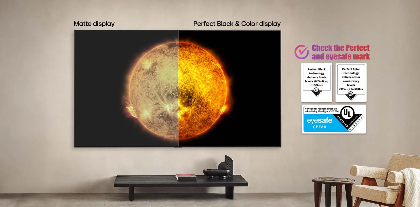 LG 83" OLED83C3PSA OLED evo C3 4K Smart TV side view