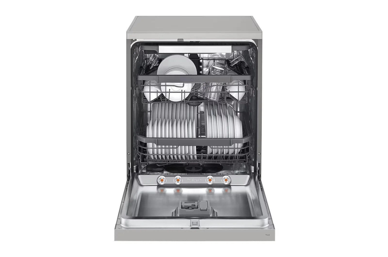 LG 14 Place Settings Dishwasher DFC-435FP - racks loaded, front view