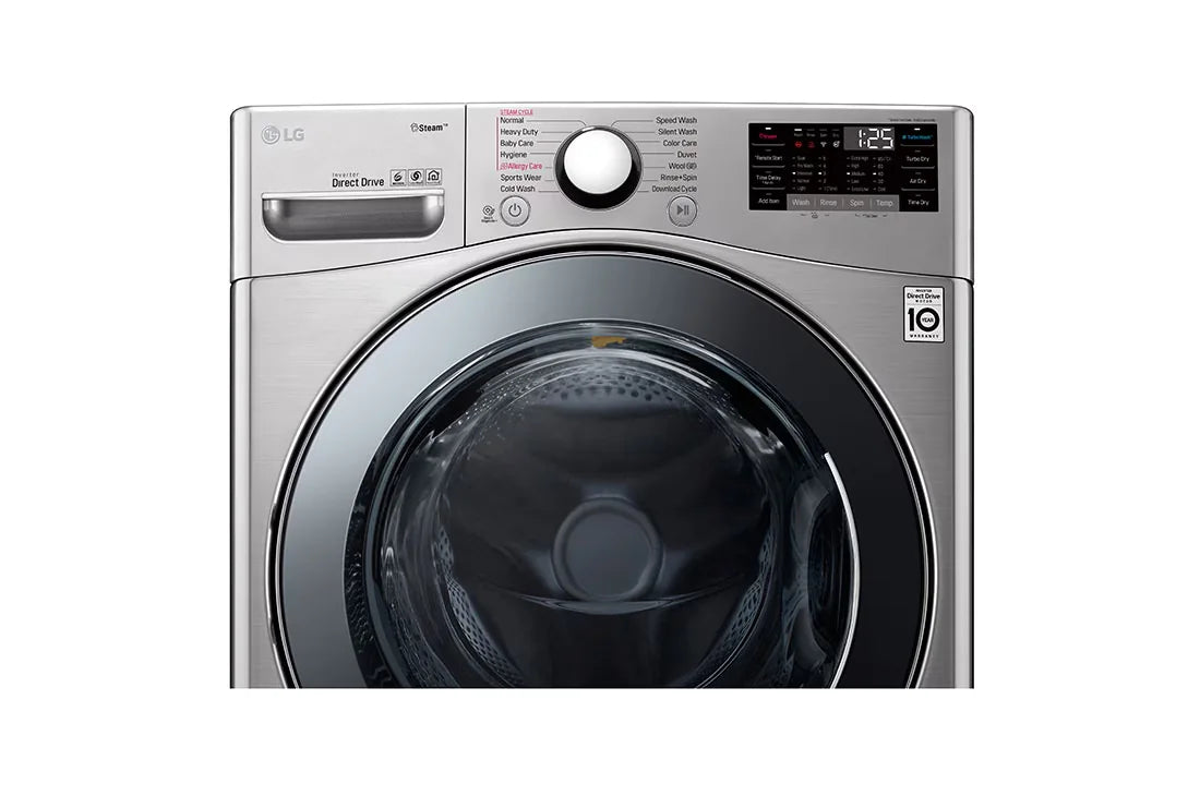 LG 24kg Front Load Washing Machine F0P3CYVDT - control panel close-up