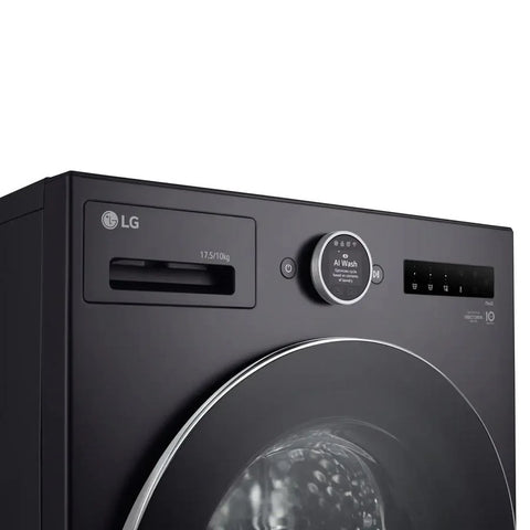 LG 20/10kg Front Load Washer Dryer F0Z9DFPK4 - angled close-up