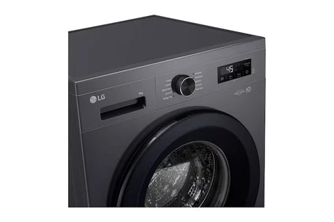 LG 9kg Front Load Washing Machine F4Y2VYPYJ - angled close-up