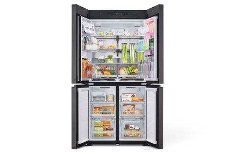 LG GR-A34FDMKB 617L French Door Refrigerator – MoodUP LED Doors open view