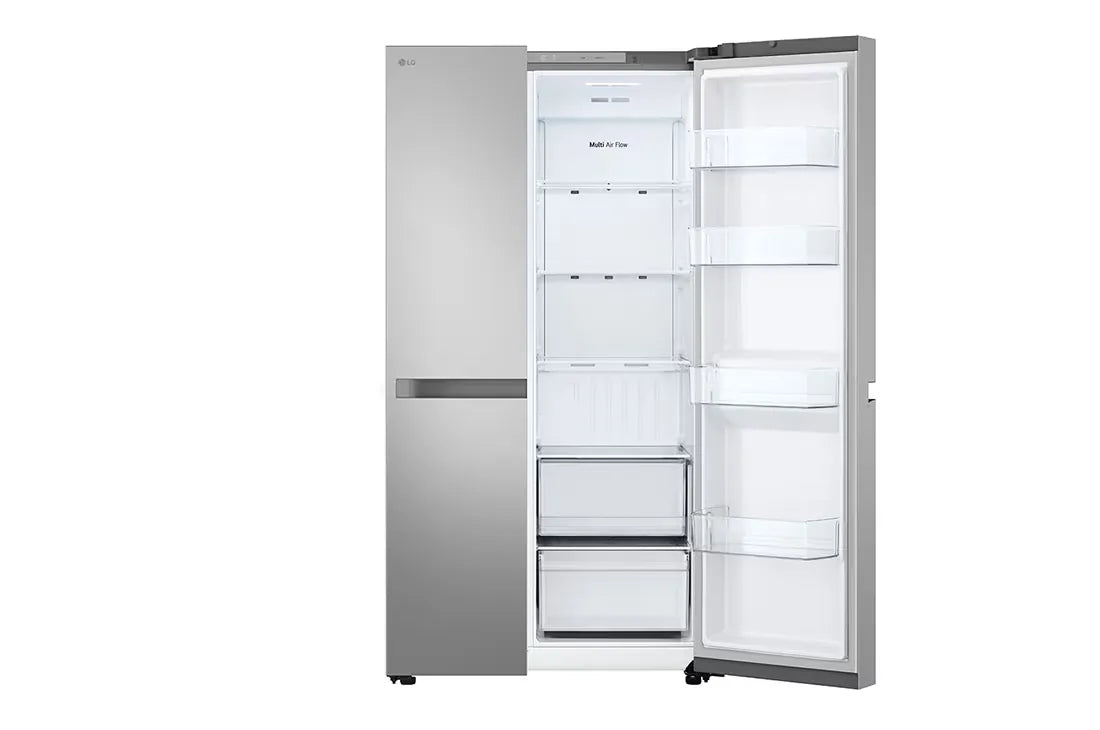 LG GR-B267KLJW 658L Side-by-Side Refrigerator – Prime Silver side view