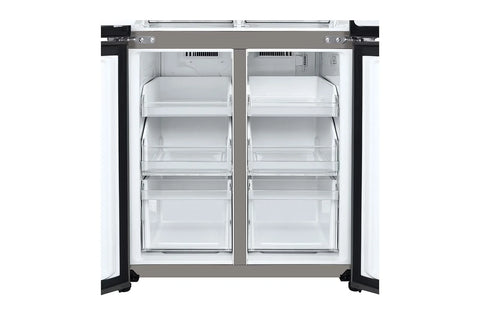 LG GR-B29FFLZB 464L French Door Refrigerator – Prime Silver side view
