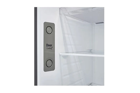LG GR-B642PGFK 461L Top Mount Refrigerator – Black Glass side view