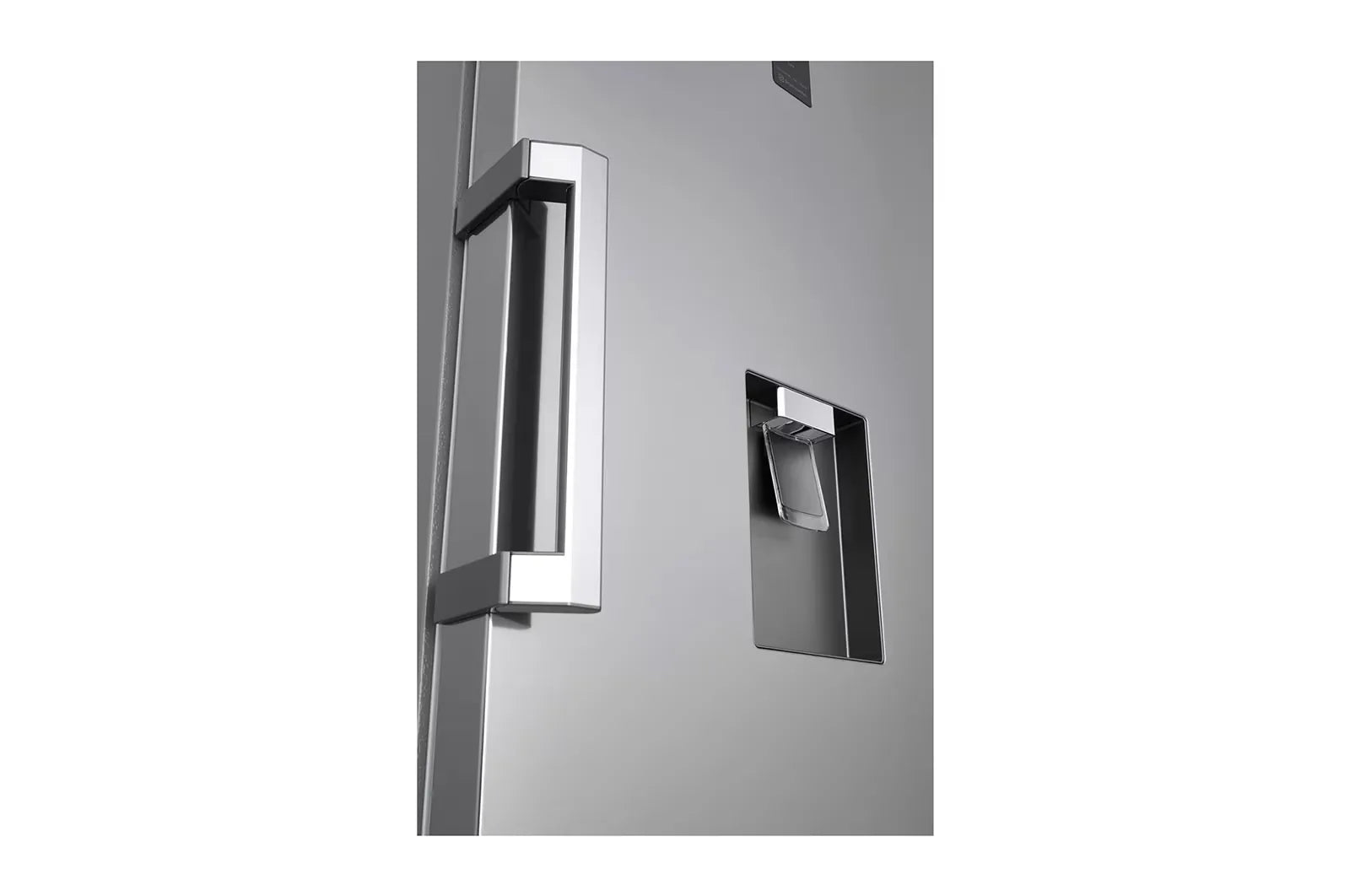 LG GR-F411ELDM 380L Single Door Refrigerator – Platinum Silver angle view