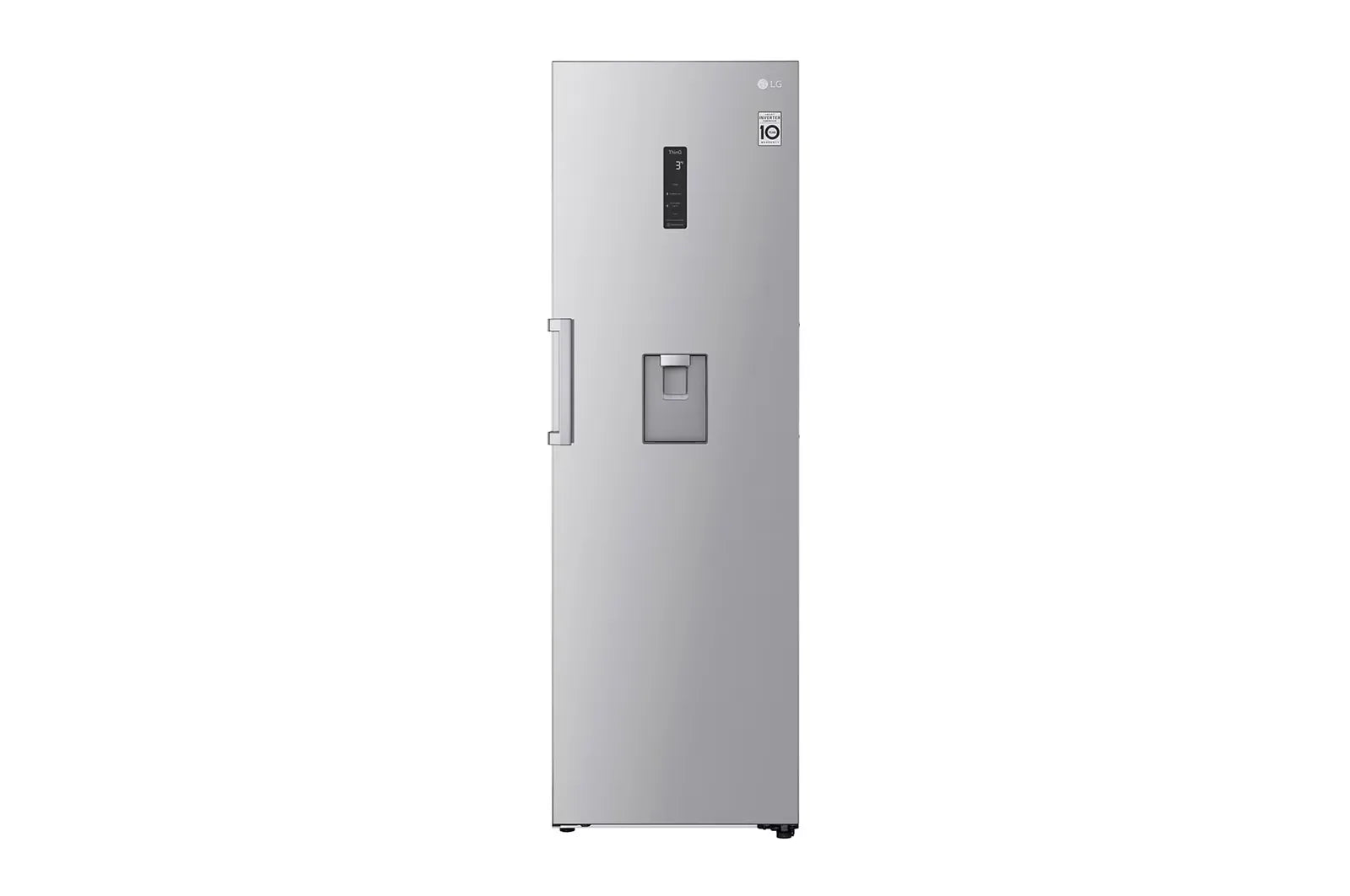 LG GR-F411ELDM 380L Single Door Refrigerator – Platinum Silver front view