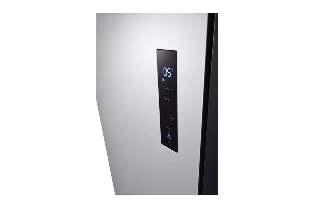 LG GR-FB587PQAM 509L Side-by-Side Refrigerator – Silver detail view