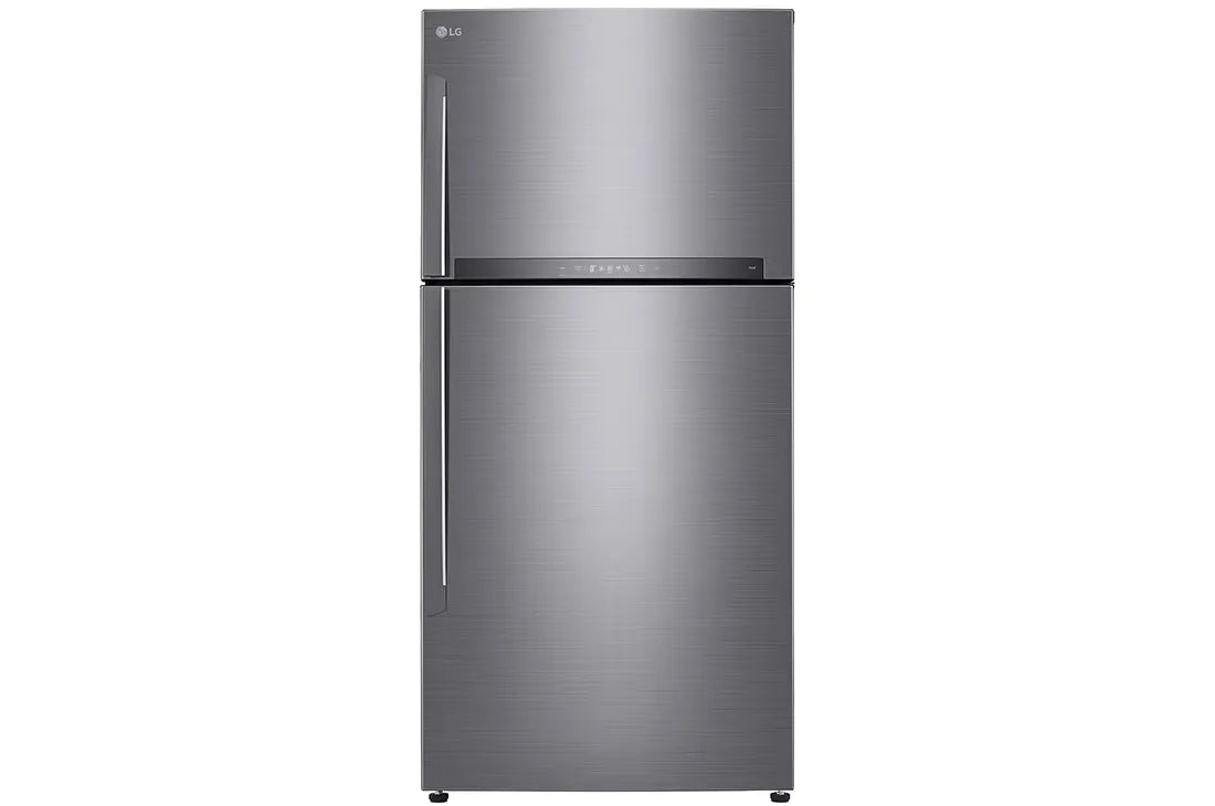 LG GR-H842HLHM 592L Top Mount Refrigerator – Platinum Silver front view