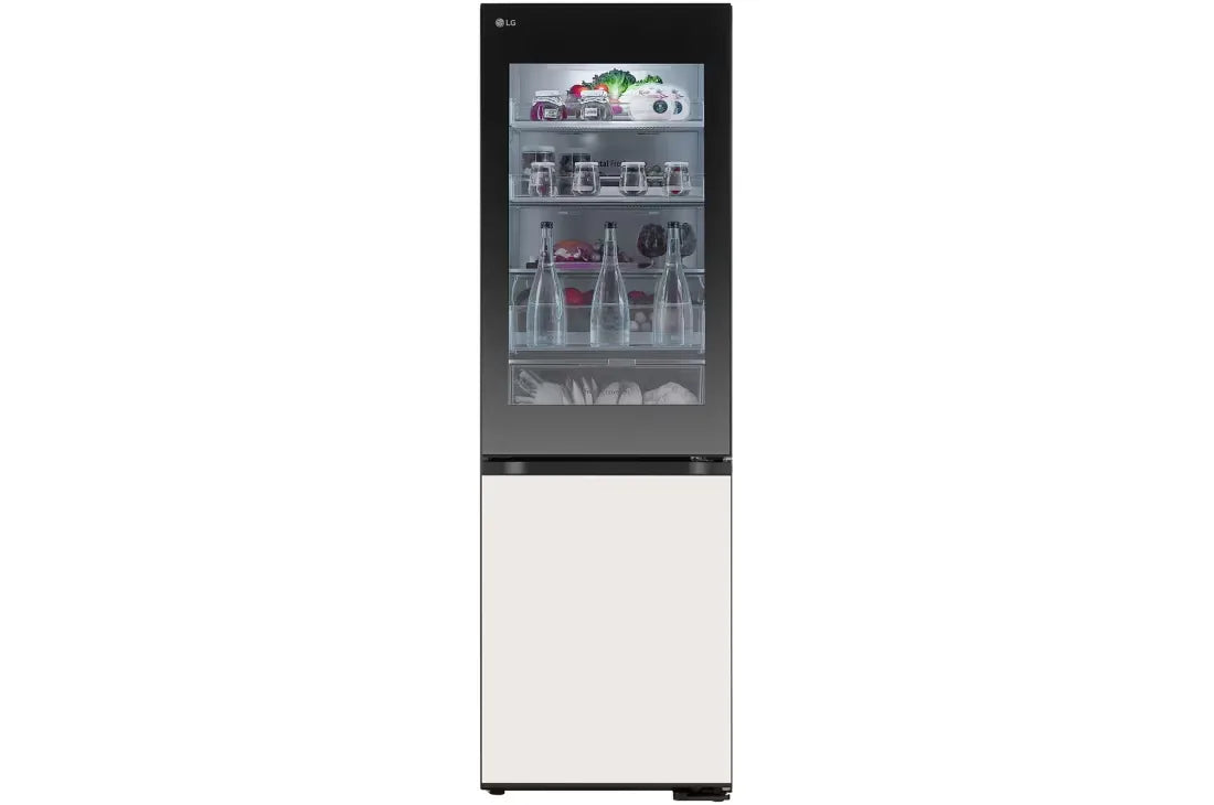 LG GR-V479QGKW 349L Bottom Freezer Refrigerator – Beige Glass front view