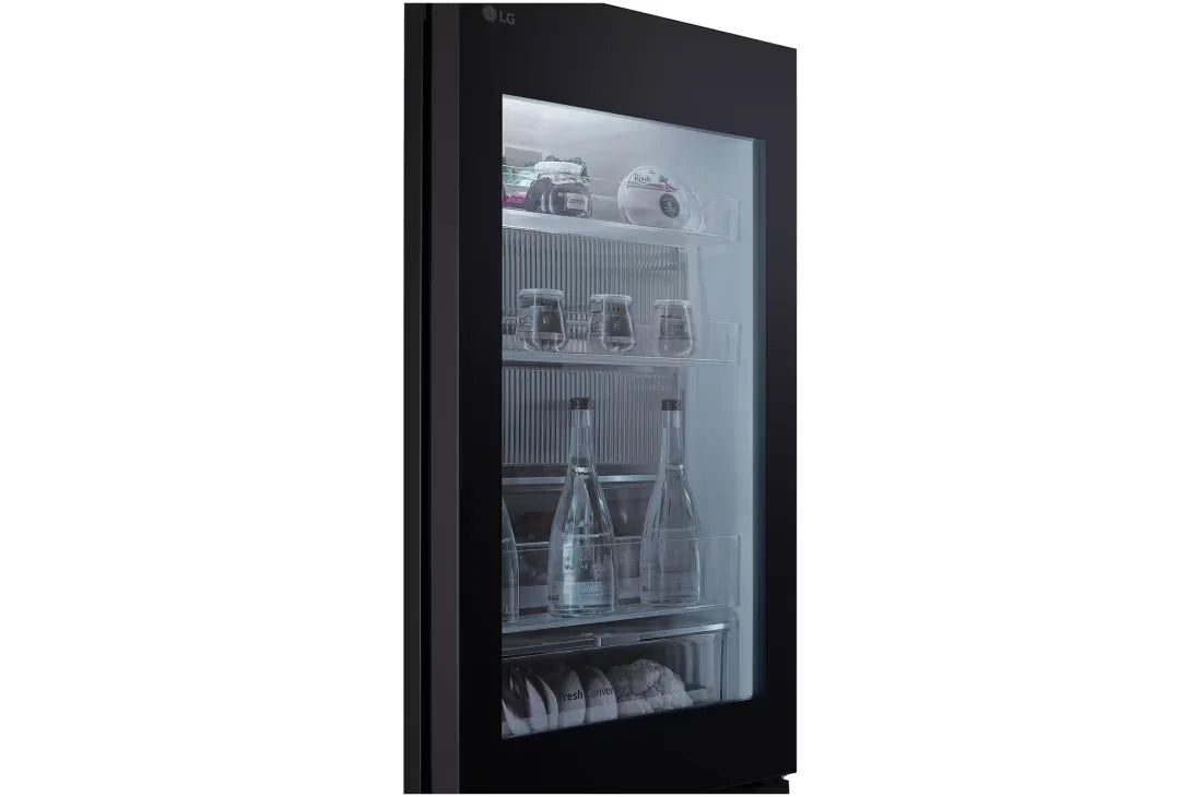 LG GR-V479QGKW 349L Bottom Freezer Refrigerator – Beige Glass interior view