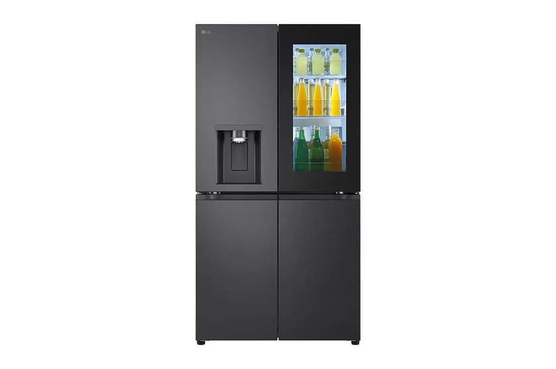 LG GR-X24FFCAB 617L InstaView French Door Refrigerator – Essence Black Steel front view
