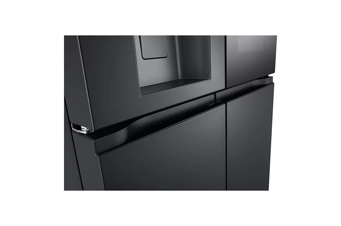 LG GR-X24FFCAB 617L InstaView French Door Refrigerator – Essence Black Steel side view