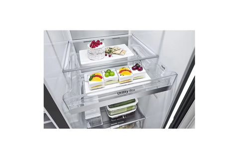 LG GR-X267CQEW 635L InstaView Side-by-Side Refrigerator – Matte Black detail view