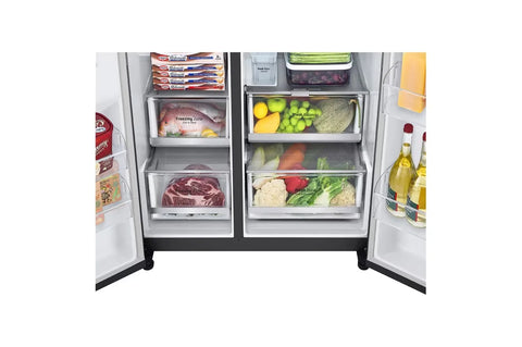 LG GR-X267CQEW 635L InstaView Side-by-Side Refrigerator – Matte Black feature view