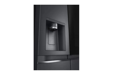 LG GR-X267CQEW 635L InstaView Side-by-Side Refrigerator – Matte Black side view