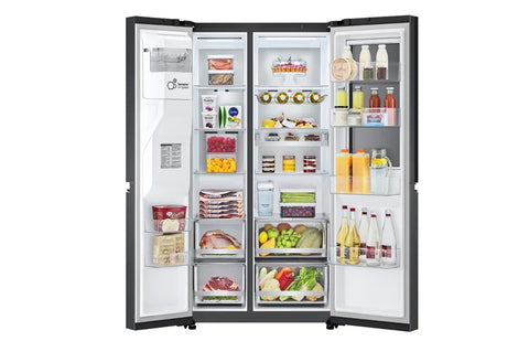 LG GR-X267CQEW 635L InstaView Side-by-Side Refrigerator – Matte Black view 9