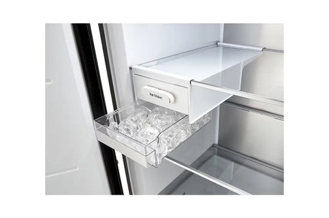 LG LOB454FGQM 386L Single Door Refrigerator – Beige interior view
