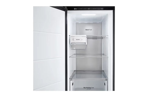 LG LOB454FGQM 386L Single Door Refrigerator – Beige open view