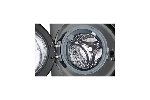 LG 12/10kg WashTower Washer Dryer W4W8BVKKZHM - washer drum close-up