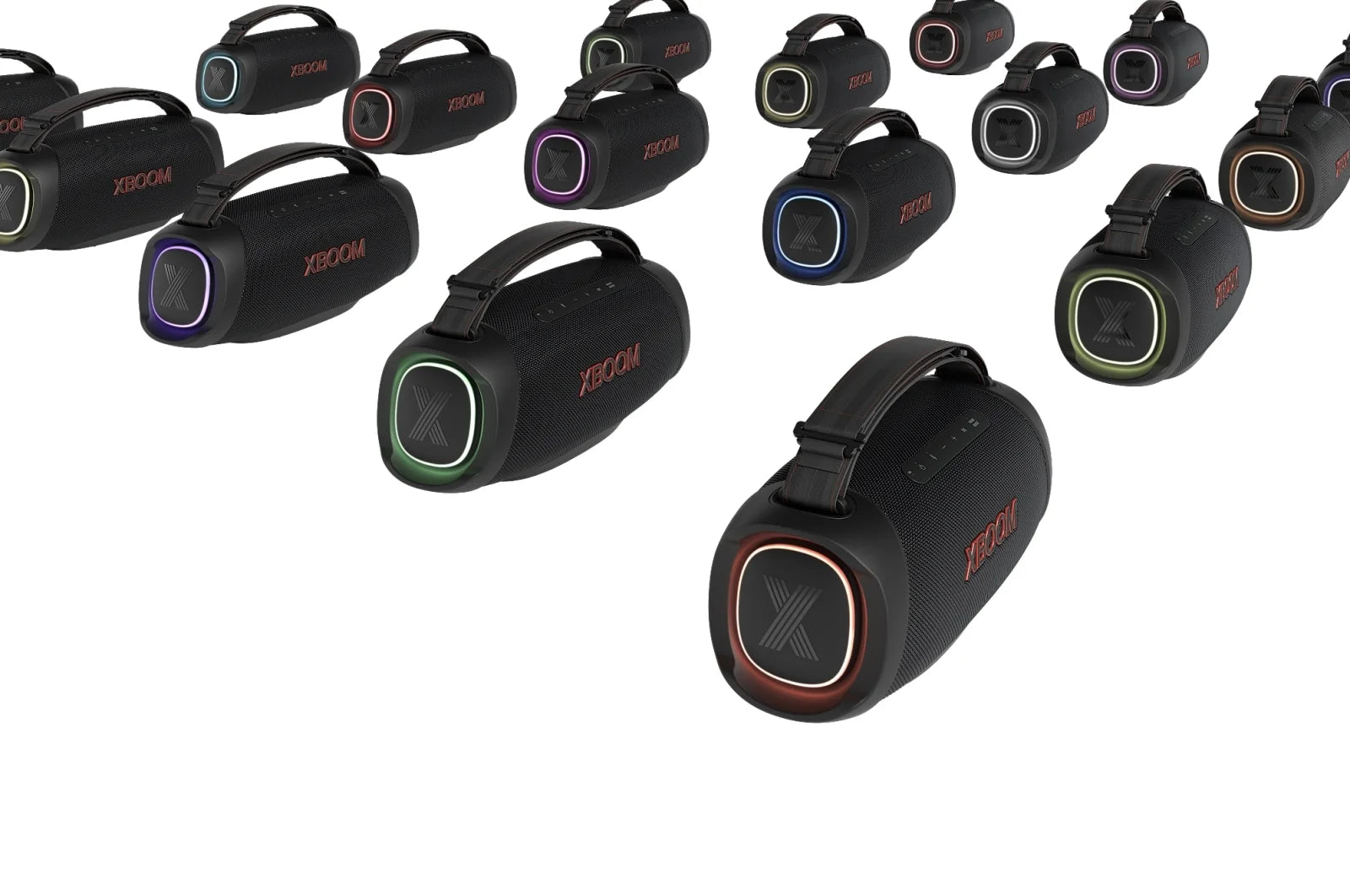 LG XBOOM Go XG8T Portable Bluetooth Speaker – rear or connections
